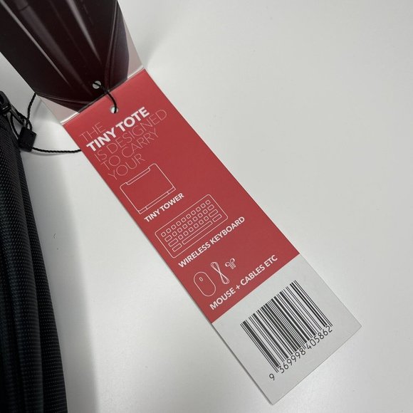 TINY TOWER Electronic Accessories keyboard Tote Bag Organizer Travel Black **NWT - Picture 5 of 10